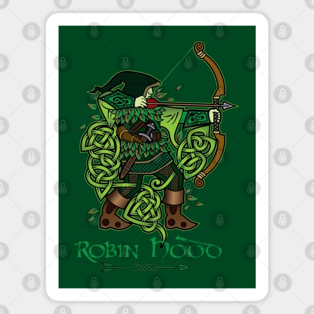 Robin Hood (Full Color Version) Magnet by celtichammerclub